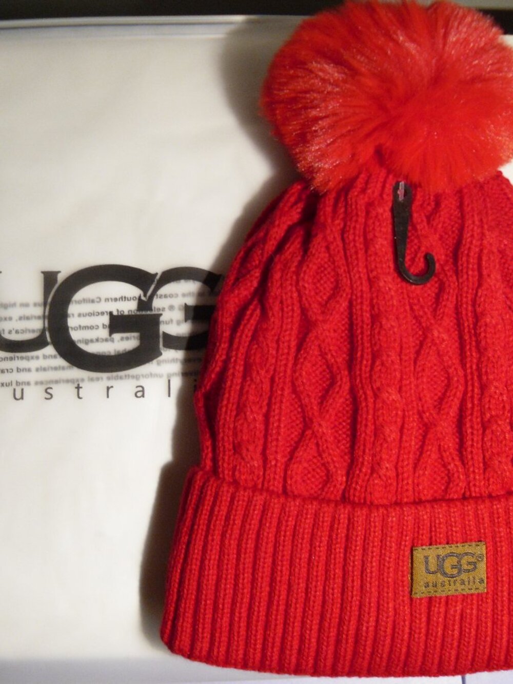 UGG Hat red woman's brand new